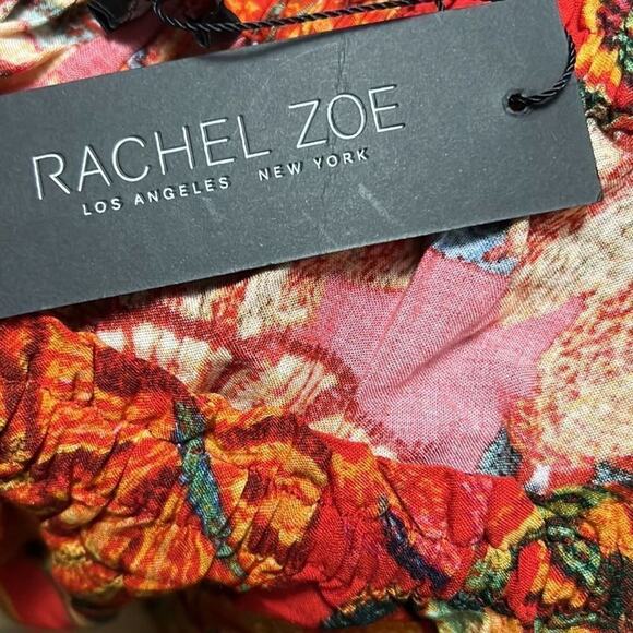 RACHEL ZOE TROPICAL‎ SUMMER VACATION BLOUSE SIZE 1X - Picture 3 of 5